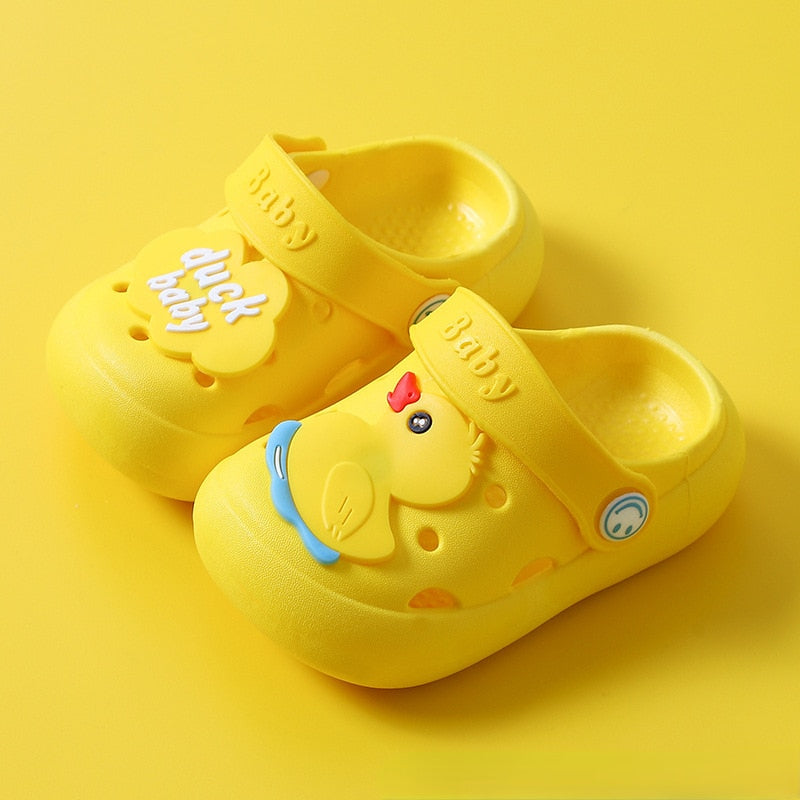 Breathable, Cute Cartoon Slip-On Mules for Little Boys and Girls childrensterritory