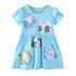 Cartoon Embroidery Design Kids Girls Summer Dresses childrensterritory