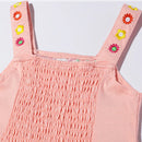 Kids Girls Floral Embroidery Summer Beach Dresses childrensterritory