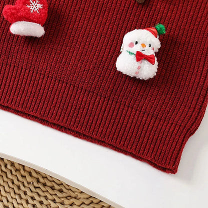Long-Sleeved Cartoon Design Winter Dresses For Girls childrensterritory