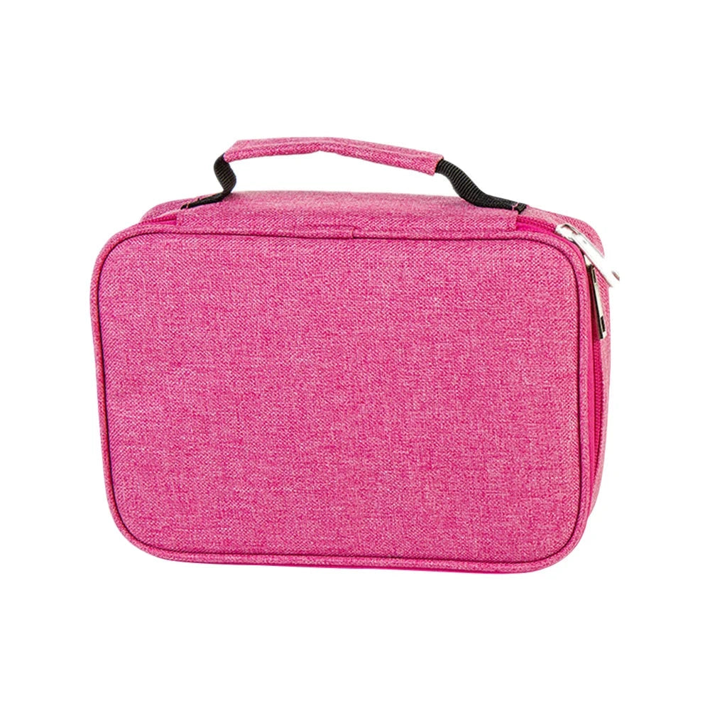 72 Holes Canvas Pencil Case for School Students childrensterritory