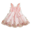 Girls’ Elegant Sleeveless Bow Design Princess Dress