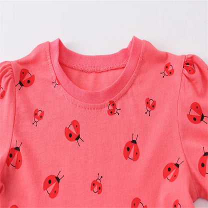 Kids A-LINE One-piece Printed Summer Dresses for Girls