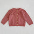 Baby Girls Long Sleeves Floral Embroidery Knitted Cardigans childrensterritory