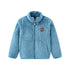 Little Girls and Boys Solid Color Plush Warm Zipper Outerwear childrensterritory