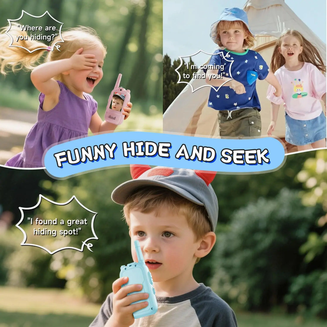 Portable HD Video Walkie Talkies for Kids Outdoor Play childrensterritory