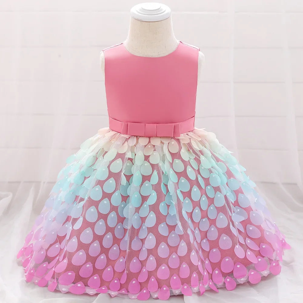 Mermaid Style Birthday/Christening Puffy Dress for Baby Girl