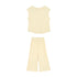 Kids Girls Summertime Sleeveless T-Shirt + Trousers Casual Outfit Set childrensterritory