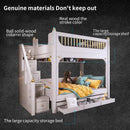 Multifunctional Kids Bunk Bed with Safety Fence and Storage childrensterritory