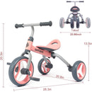 4 in 1 Tricycle for Toddlers with Adjustable Seat and Removable Pedal childrensterritory