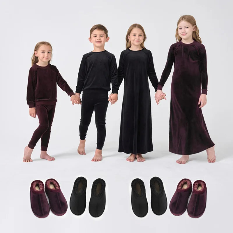 Full Sleeves Winter Family Matching Clothing Set childrensterritory