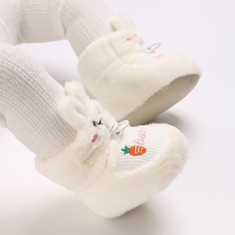 Cute Rabbit Design Baby Warm First Walker Shoes childrensterritory