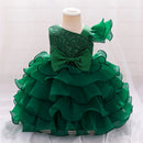 Toddler Girls Sequin Cake Design Summer Birthday Dresses childrensterritory