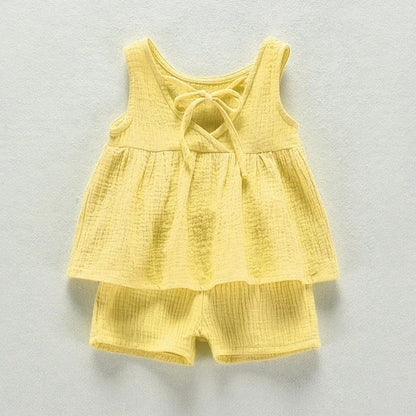 Sleeveless Frock Design Baby Girls Summer Outfit childrensterritory
