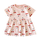Cute Pattern Casual Little Girls Summer Dresses childrensterritory