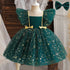 Toddler Girls Bow Design Formal Occasion Tutu Fluffy Gown childrensterritory