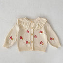Baby Girl Hollow Out Knitwear Outfit Set
