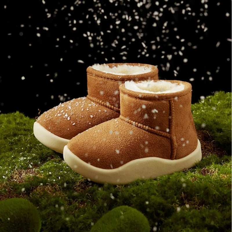 Warm Solid Color Cotton Snow Boots for Baby/Toddlers childrensterritory