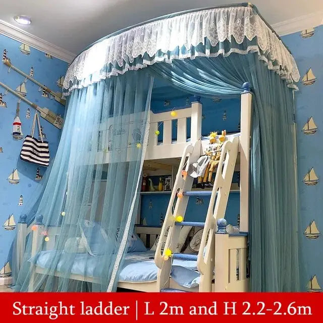 Bunk Bed Curtain Valance Canopy with Mosquito Nets childrensterritory