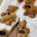 Baby Kids Cute Bear Print Winter Bodysuits childrensterritory