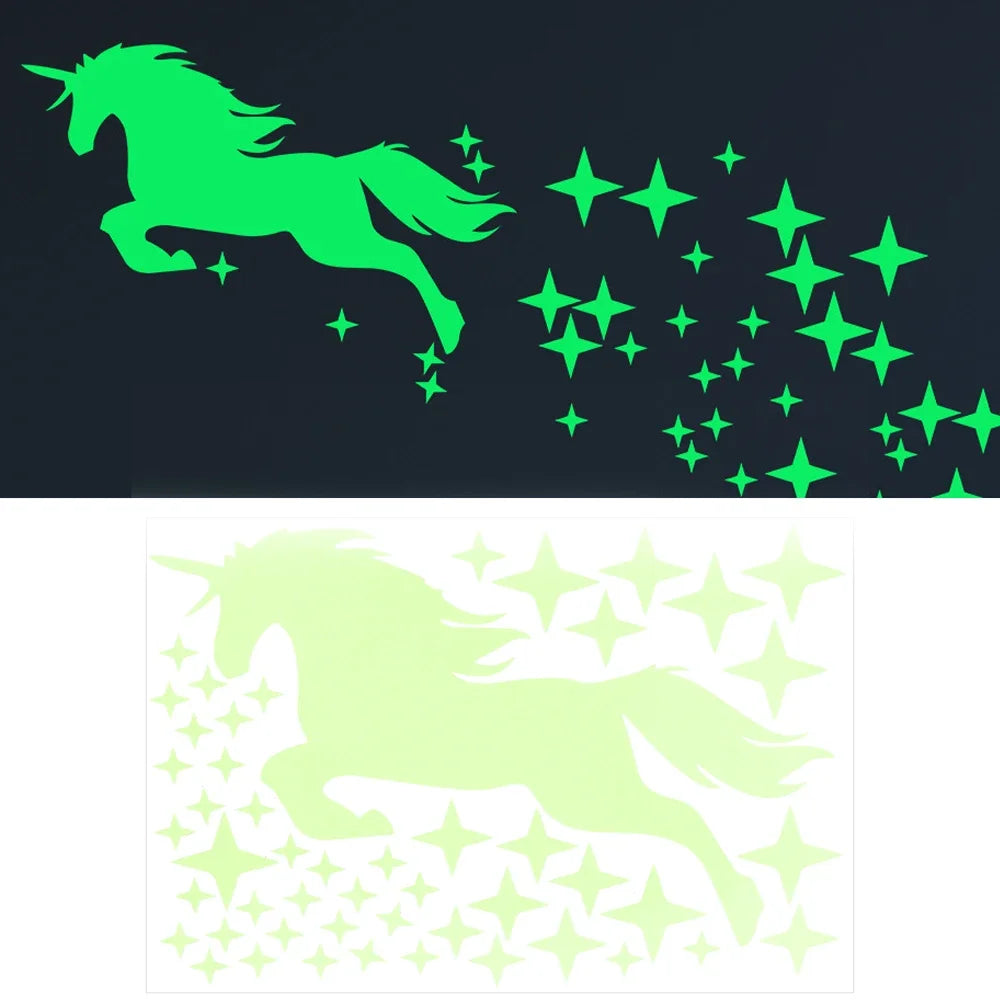 Glow-in-the-Dark Cartoon Design Luminous Wall Stickers