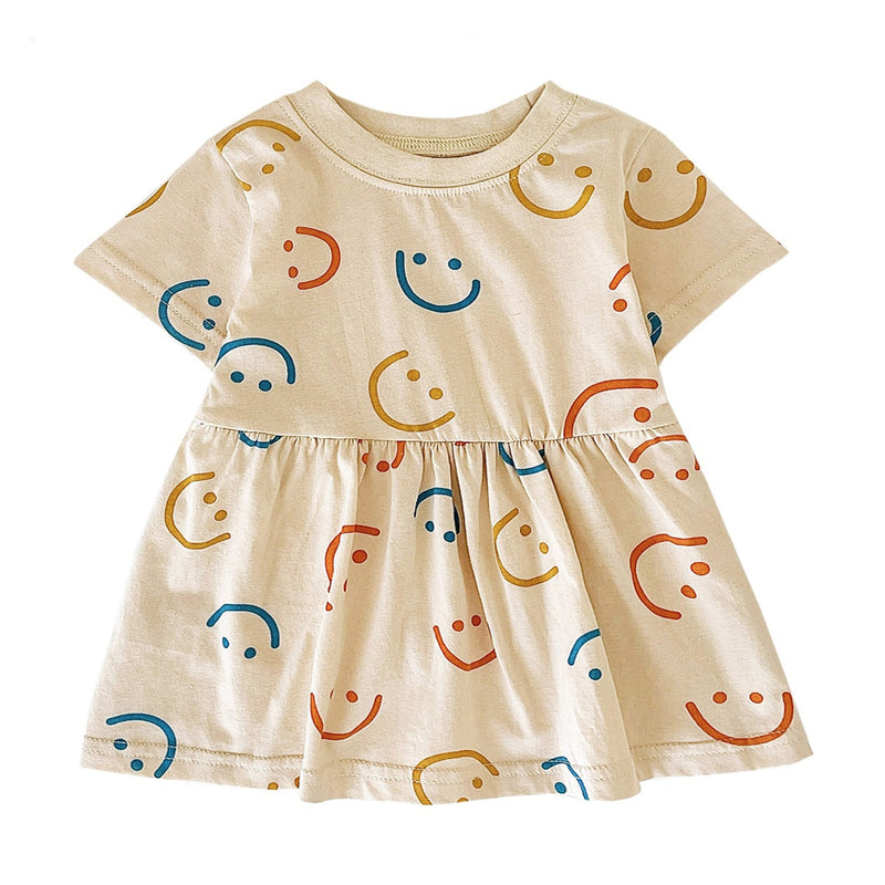 Cute Pattern Casual Little Girls Summer Dresses Shop Online