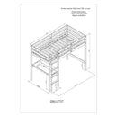 Simple Design Twin Loft Bed with Built-in Desk and Stairs childrensterritory