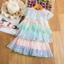 Kids Girls Sequin Rainbow Prom/Birthday Princess Dresses childrensterritory