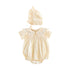Baby Girls Floral Princess Cotton Bodysuits with Hat childrensterritory