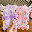 10Pcs/Set Cute Lace Flower Bows Design Baby Hairclips childrensterritory