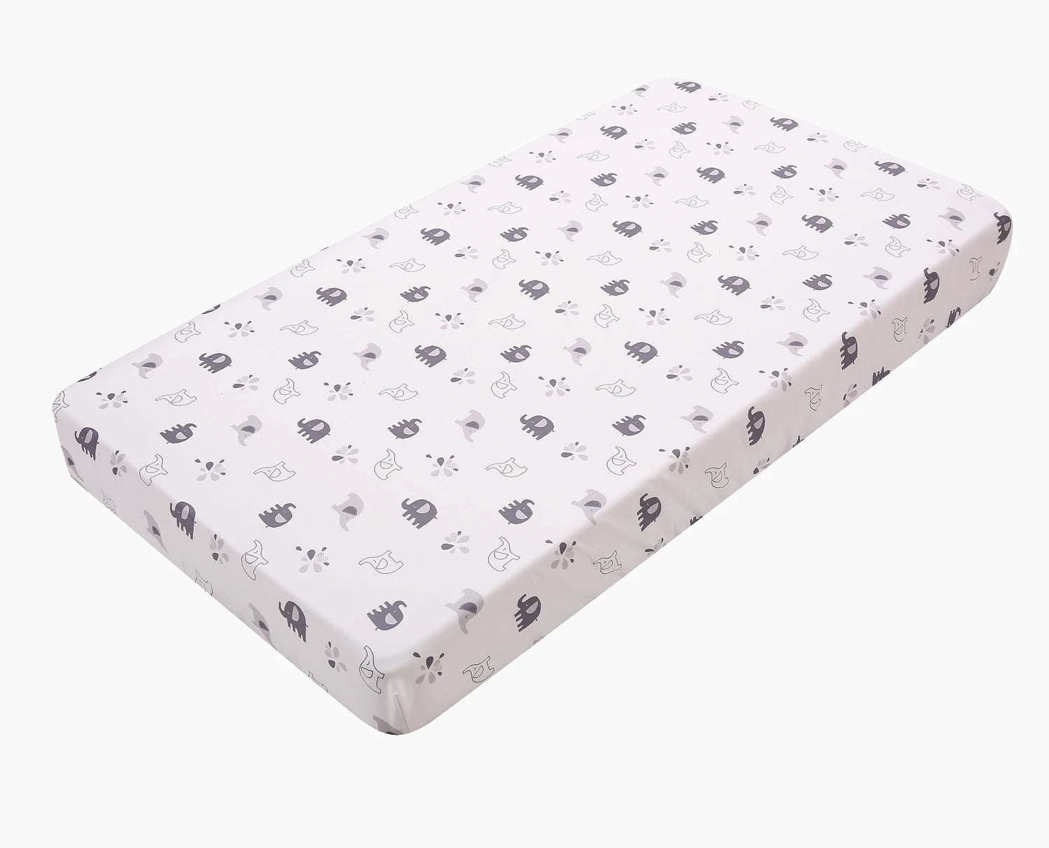 Cartoon Elephant Print 3Pcs Baby Bedding Set