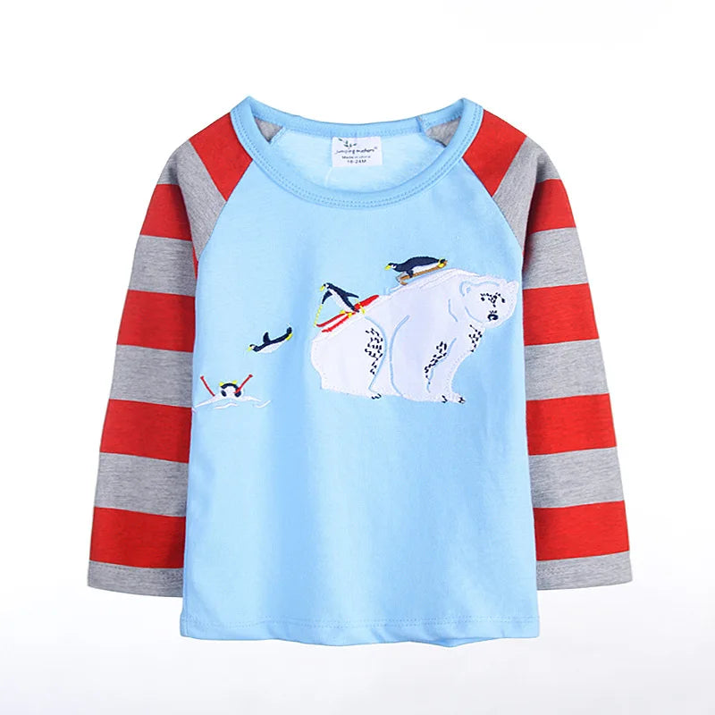 Kids Girls Lovely Flower and Fox Print Soft T-shirt childrensterritory