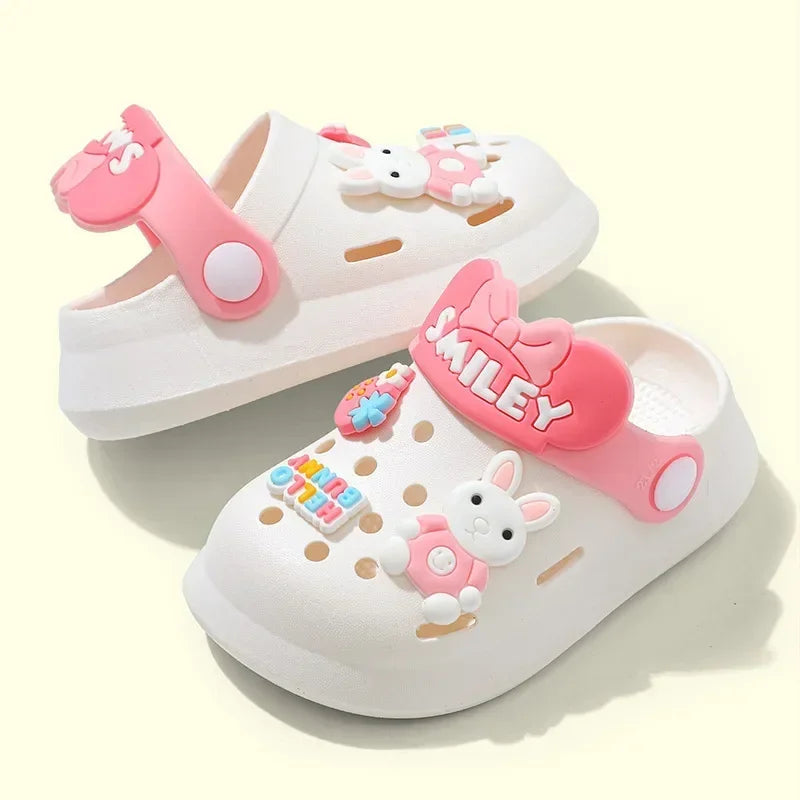 Non-Slip Soft Bottom Summer Cartoon Slippers For Baby