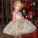 Kids Girls Luxury Puffy Princess Dress for Birthday