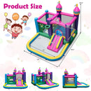 6-in-1Unicorn-themed Kids Inflatable Bounce House W/ 735W Blower childrensterritory