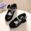 Kids Girls Elegant Beaded Princess PU Leather Sandals
