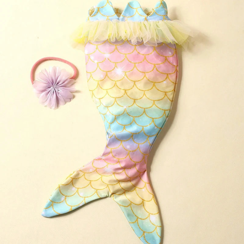 Mermaid Style Newborn Baby Girl Photography Costumes childrensterritory