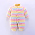 Soft Flannel Warm Printed Baby Romper for Winter
