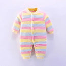 Soft Flannel Warm Printed Baby Romper for Winter