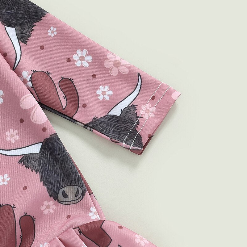 Kids Girls Long Sleeve Printed Bathing Suit/Swimwear childrensterritory