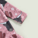 Kids Girls Long Sleeve Printed Bathing Suit/Swimwear childrensterritory
