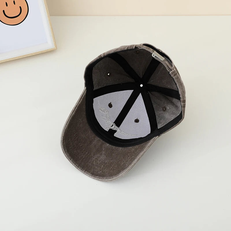 School Boys Embroidered Dinosaur Adjustable Caps childrensterritory