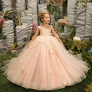 Kids Girls Floral Tulle Ball Gowns/Princess Dresses