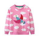 Kids' Long-Sleeved Animal Print Winter Sweatshirts childrensterritory