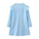 Kids Girls Long Sleeve Princess Embroidery Dresses for Winter childrensterritory