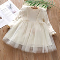 Girls' Long-Sleeved Elegant Party Dresses childrensterritory