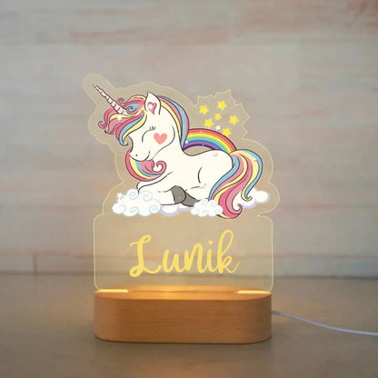 Personalized Cartoon Animal Design Night Light for Kids Room childrensterritory