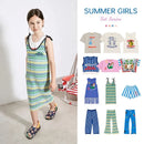 Letter and Cartoon Print Kids Casual Summer Clothes Set childrensterritory