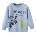 Cartoon Animal Print Long Sleeve Kids Boys Sweatshirts childrensterritory