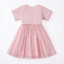 Little Girls Cartoon Rabbits Embroidered Summer Dress childrensterritory